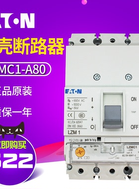 EATON/伊顿穆勒LZMC1-A63 A80 A100 A125 A160 塑壳断路器 正品