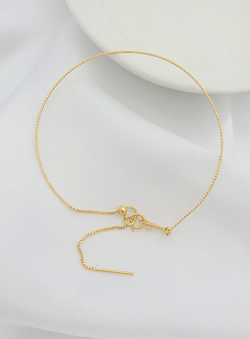 18k包金硅胶珠带弹簧可调节diy