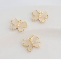 D102 Cat Eye Stone Butterfly Pendent 1