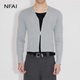 NFAI 25SS V领拉链外套