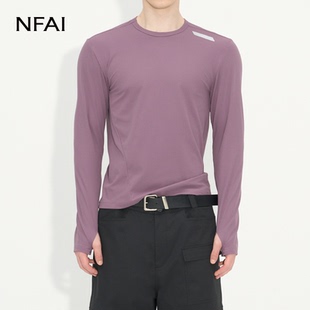 25FW 型 运动坑条长袖 显大版 舒适面料 立裁指套 NFAI