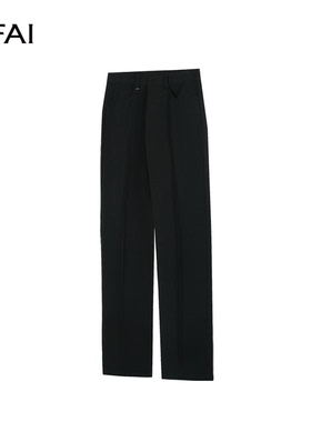 （SALE）NFAI 直筒线条长西裤 堆积感/修饰腿型/抗皱免烫
