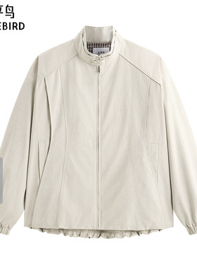 【商场同款】太平鸟男装夹克26春季新款宽松立领外套 B2BCG111P
