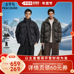 【李佳琦年货宠物节】太平鸟男装 轻蓬羽绒服/热感面料休闲裤
