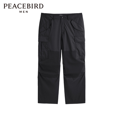 【商场同款】太平鸟男装工装裤24春新款户外直筒男士裤 B2GLE1359
