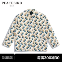 Taiping Bird's Men's Awumn New Slogs Full Printing Loase Coach Drop Men B1BCD1215