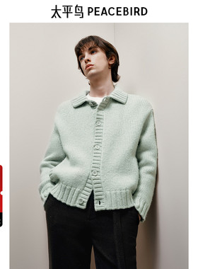 【Juan alazar联名合作系列】太平鸟男装开衫休闲毛衣B1EAE4C14