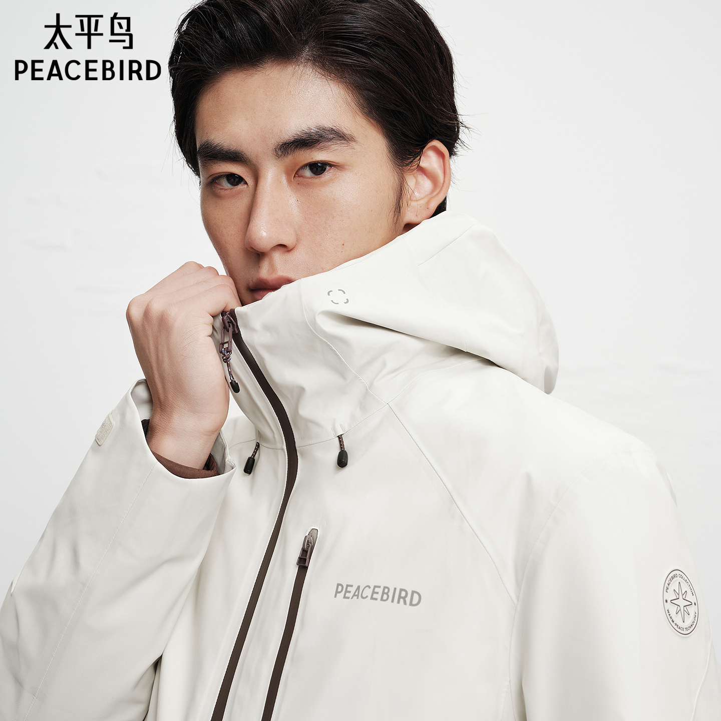 商场同款太平鸟男装冲锋衣夹克