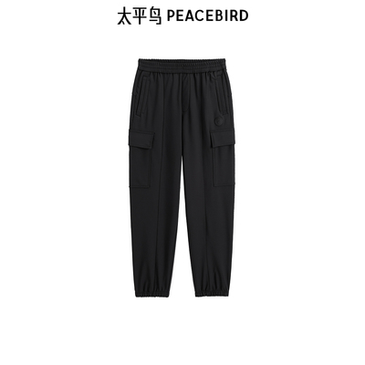 太平鸟男装 男士休闲裤潮流时尚工装休闲裤冬潮流保暖长裤工装裤