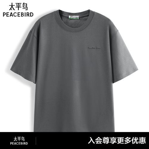 【艺术家KF联名】太平鸟男装 刺绣T夏新款时尚印花短袖B1CNG2535