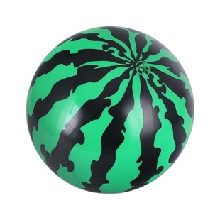 建大西瓜球18 23cm加厚宝宝卡通皮球幼儿园充气玩具球笑脸西瓜球