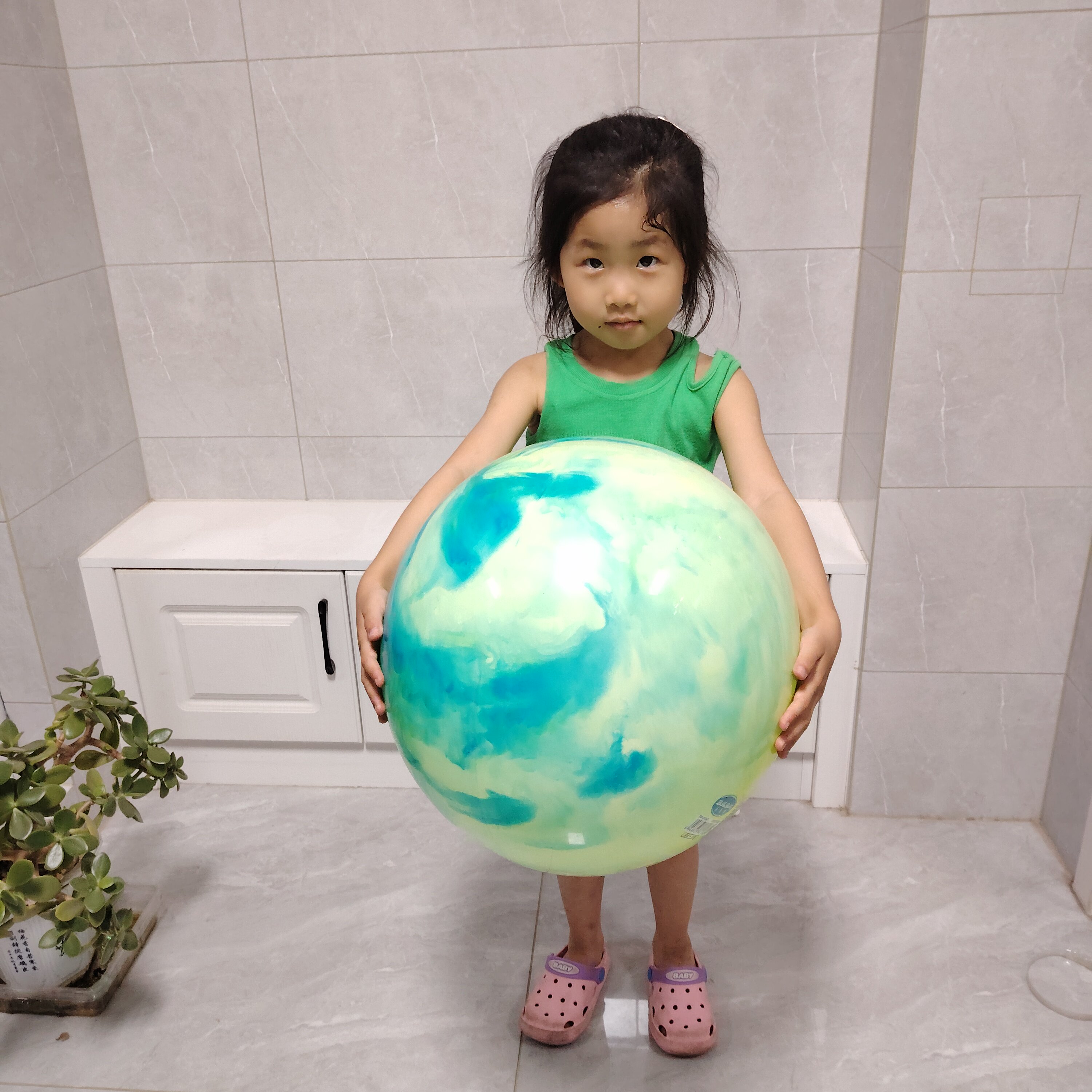 网红云彩球特大号幼儿园加厚拍拍球弹力充气球互动游戏球加厚可坐