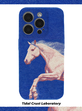 马年纹理油画潮流白马菲林二合一手机壳适用苹果17nova14华为p70mate60小米15opporen14ovivo荣耀300iPhone16