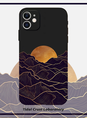 液态硅胶中国风黑夜全包手机壳适用苹果15nova10华为p50E/mate40小米13opporeno9vivo荣耀80iPhone14