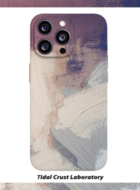 紫色油画涂鸦复古炫酷菲林二合一手机壳适用苹果17nova14华为p70mate60小米15opporen14ovivo荣耀300iPhone16