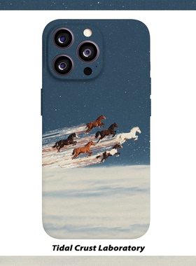 马年新年骏马凌空飞驰菲林二合一手机壳适用苹果17nova14华为p70mate60小米15opporen14ovivo荣耀300iPhone16