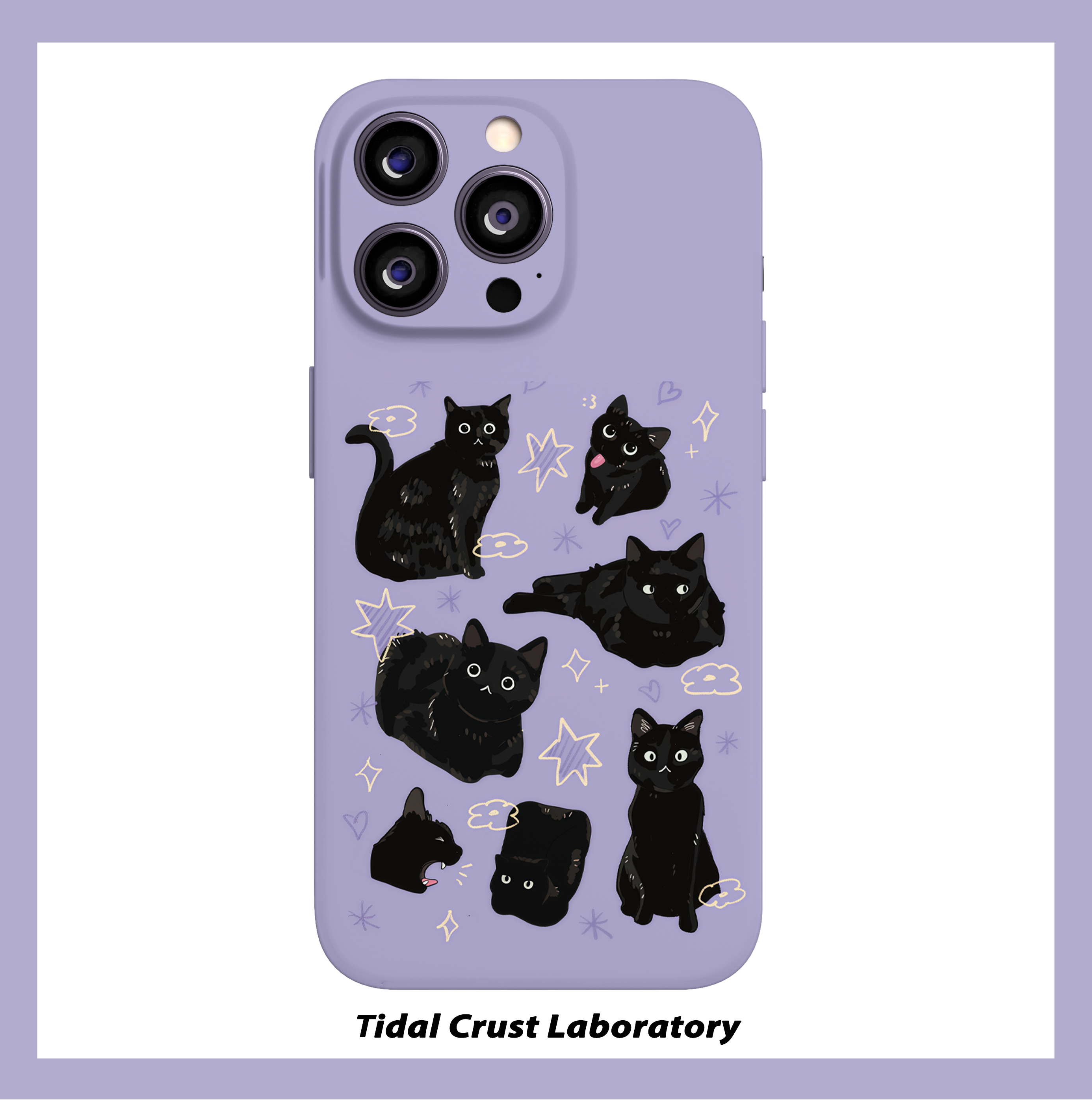 软萌黑喵百态闲趣时光菲林二合一手机壳适用苹果17nova14华为p70mate60小米15opporen14ovivo荣耀300iPhone16