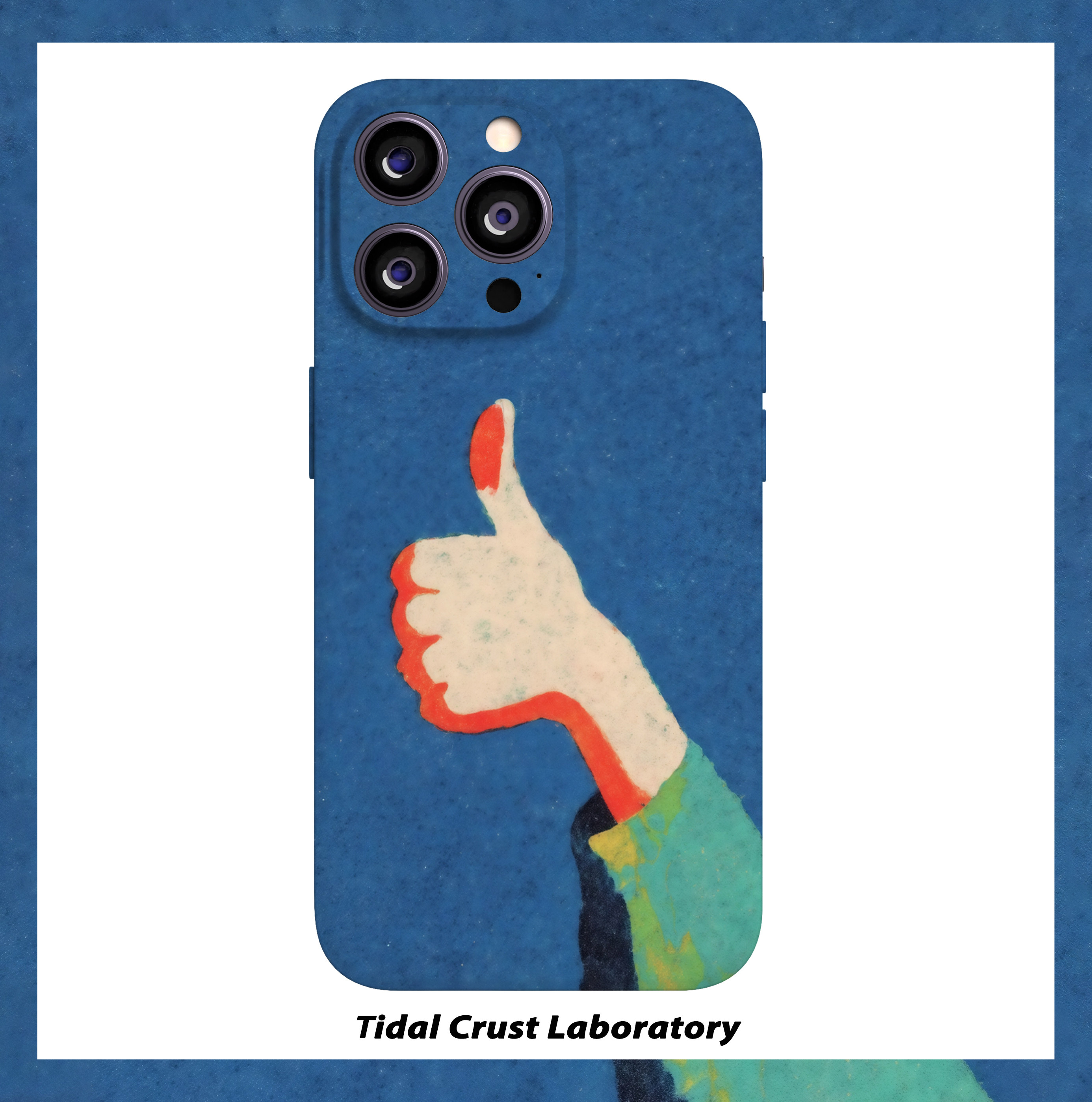 蓝色手绘我超棒创意菲林二合一手机壳适用苹果17nova14华为p