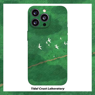 我自由飞过绿色 田野菲林二合一手机壳适用苹果17nova14华为p70mate60小米15opporen14ovivo荣耀300iPhone16