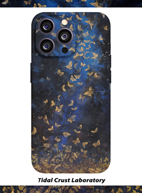 舞动的蝴蝶化蝶蓝色菲林二合一手机壳适用苹果17nova14华为p70mate60小米15opporen14ovivo荣耀300iPhone16