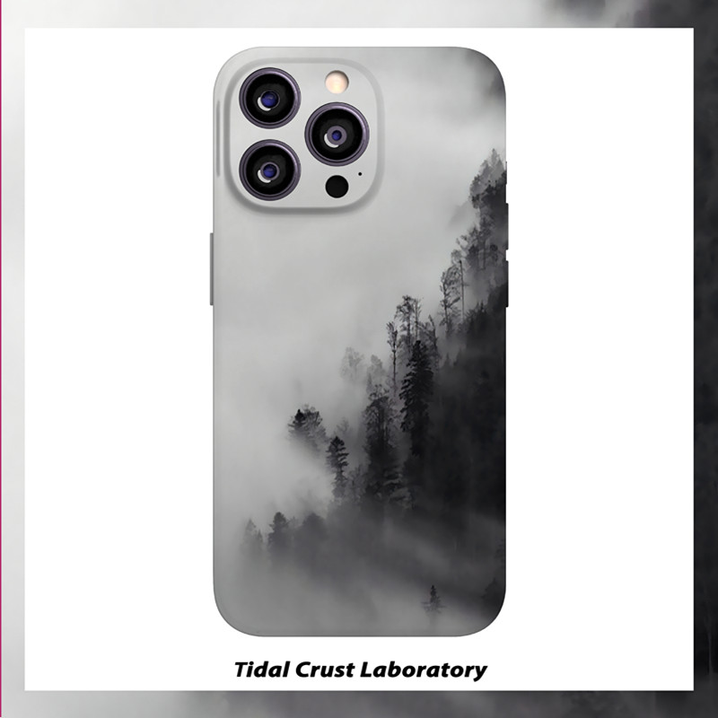 国风轻舟一人过松林高级林全包手机壳适用苹果15nova10华为p50mate60pr小米14opporeno9vivo荣耀80iPhone14