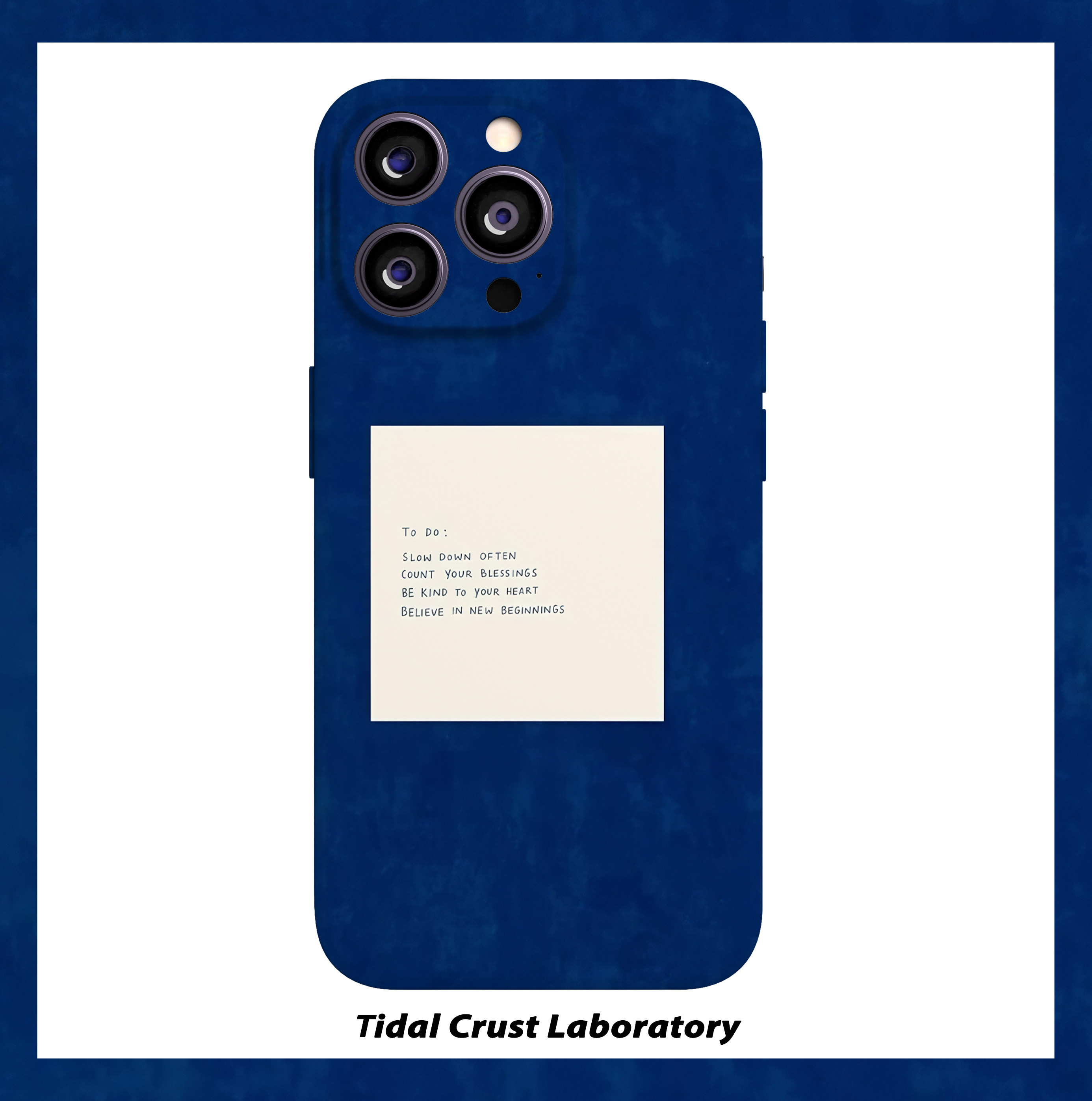 蓝色便签慢下来生活治愈菲林磁吸手机壳适用苹果17nova14华为