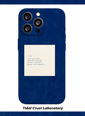 蓝色便签慢下来生活治愈菲林磁吸手机壳适用苹果17nova14华为p70mate60小米15opporen14ovivo荣耀300iPhone16