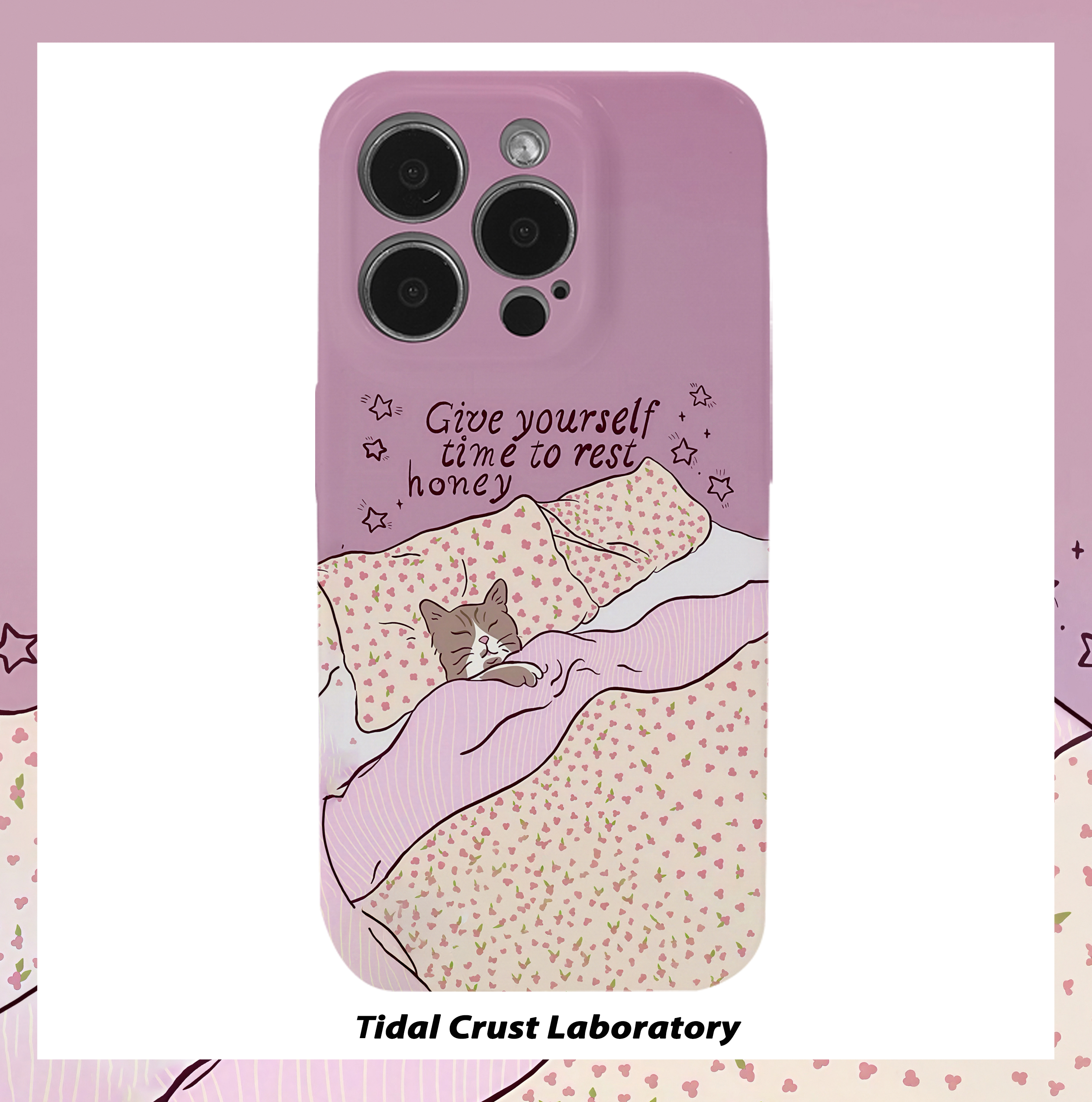 甜美可爱碎花小猫咪菲林二合一手机壳适用苹果17nova14华为p70mate60小米15opporen14ovivo荣耀300iPhone16