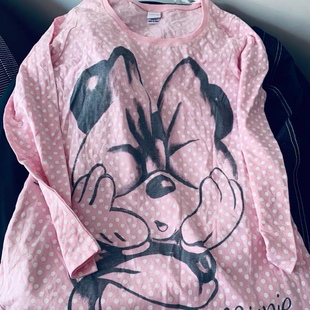 【猫】女童长袖睡裙 中长款居家服 粉色米 妮麻麻120斤以内可以穿