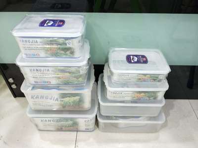 长方形带盖透明冷藏商用保鲜盒