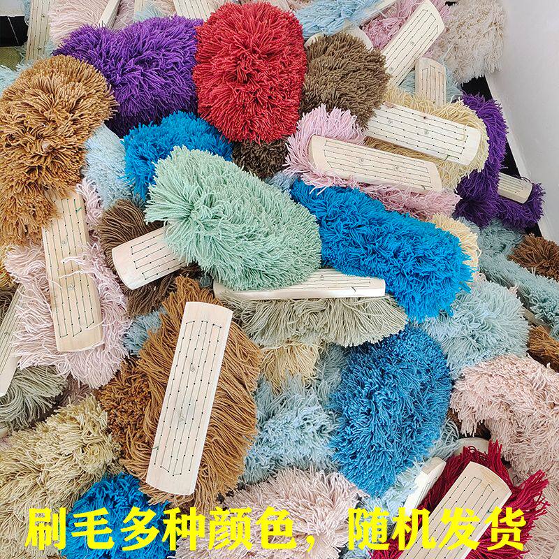 木头毛线洗车拖把头替换通用牛奶丝汽车擦车软毛刷头大车专用清洁