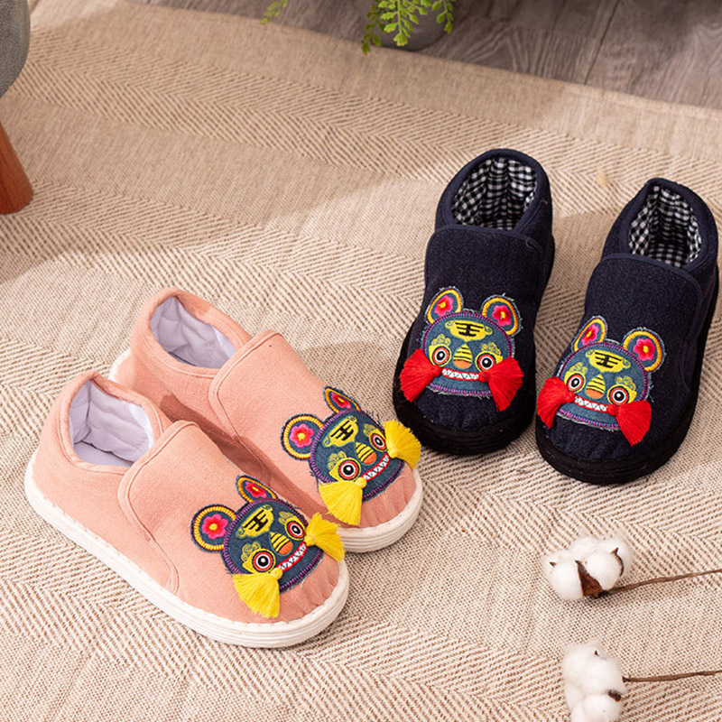 冬季保暖千层底虎头鞋