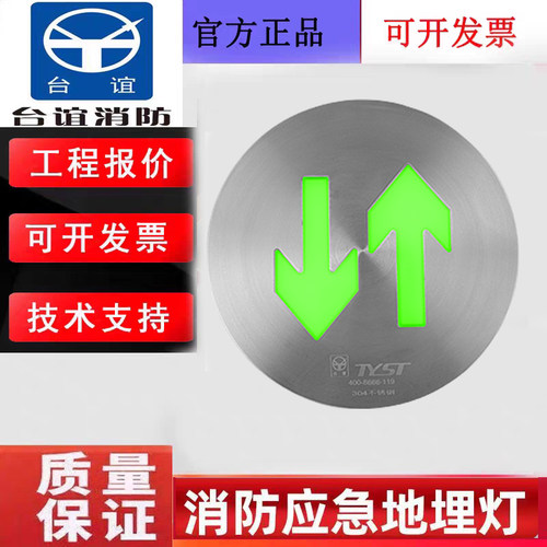 台谊消防单箭头地埋灯1W78B4正品