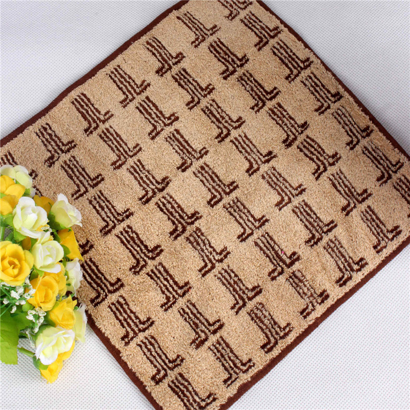 郑老大 出口日单纯棉外贸无捻纱提花男士小手绢方巾