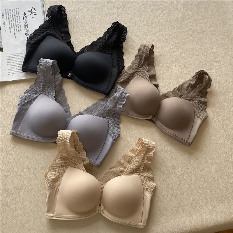 前扣调整型内衣女聚拢小胸显大收副乳无痕上托无钢圈美背文胸罩
