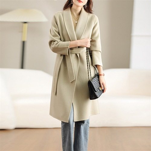 今年流行特惠秋冬经典阿拉善骆驼绒大衣女士收腰双面羊毛呢中长款,女装/女士精品,大码呢大衣,淘宝优惠券,粉丝福利购,淘宝优惠卷