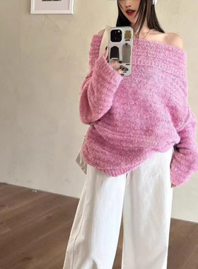 今年流行特惠PH51902大爱美依缘2025秋季新款时尚软糯一字领露肩