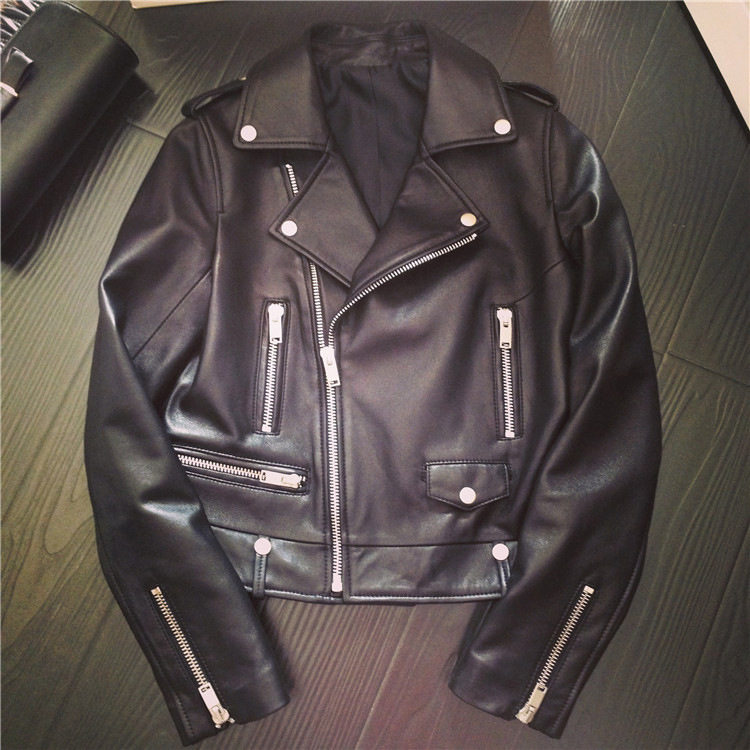 今年流行特惠2025新款海宁真皮皮衣外套女秋短款修身绵羊皮夹克,女装/女士精品,皮衣,淘宝优惠券,粉丝福利购,淘宝优惠卷