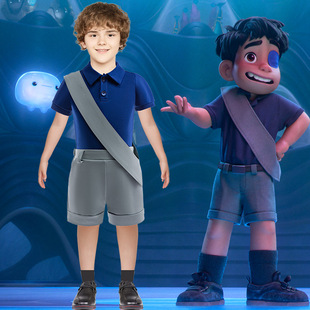 童装地球特派员cos服埃利奥Elio星际大使cosplay儿童表演服套装