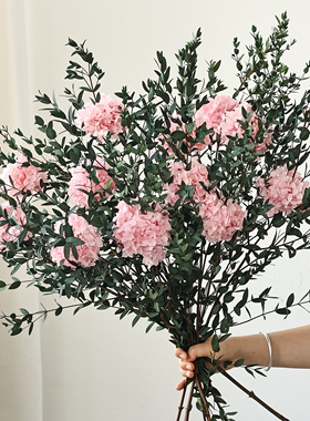 天然绣球干花花束高级真花永生花