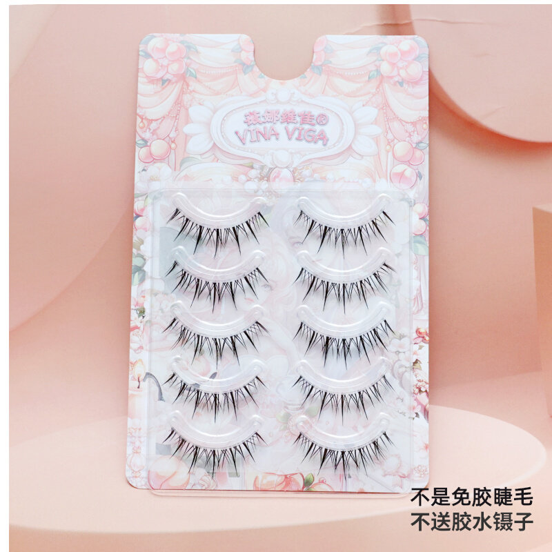 《泰式X17》混血感透明细梗假睫毛小恶魔轻泰妆日常款根根分明