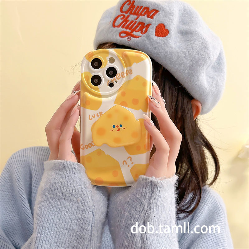 可爱黄色奶酪支架vivo iqooneo5手机壳x80x70pro新款iqooz3女y73s防摔