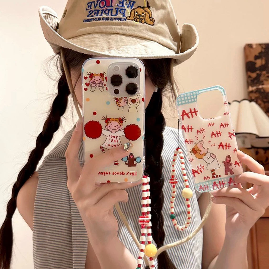 苹果硅胶软壳卡通女孩全包防摔