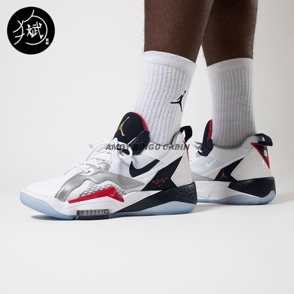 Nike耐克Jordan Zoom 92GS女子大童复古气垫实战篮球鞋CN9138-101