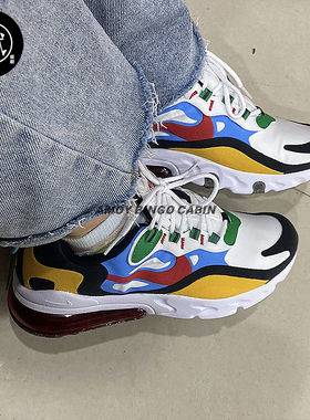 Nike耐克Air Max React 270 GS女子气垫缓震休闲跑步鞋DB5938-161