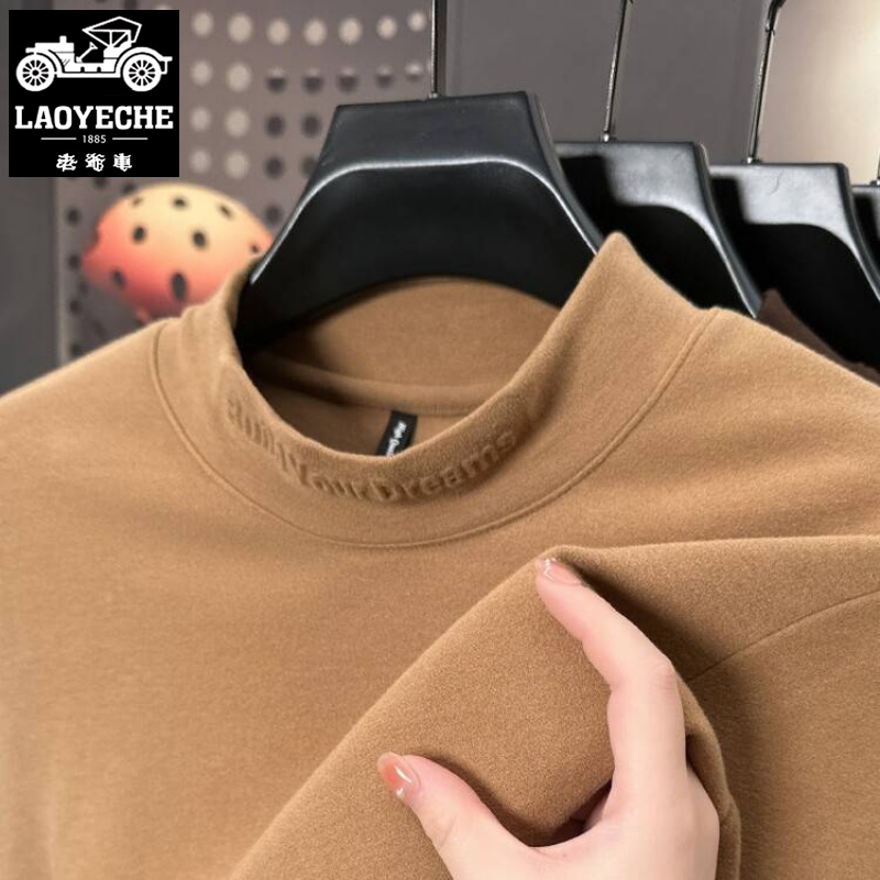 2024秋冬德绒T恤男士长袖