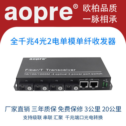 4个千兆光口+2个千兆电口 质保3年