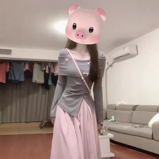 长裙 早秋装 搭配一整套连衣裙子女装 2024新款 小个子穿搭高级感套装