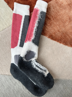 全家尺码 德国15%美丽奴羊毛中筒滑雪袜保暖小大童男女袜 滑雪袜