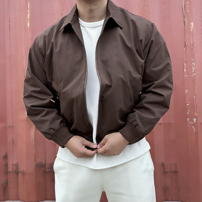 美式高街翻领飞行夹克男春秋季复古潮牌外套痞帅gj感短款棒球服